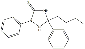 5-butyl-2,5-diphenyl-1,2,4-triazolidine-3-thione Structure