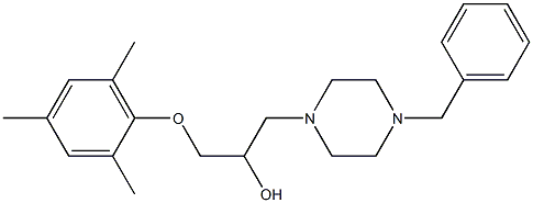 1-(4-benzyl-1-piperazinyl)-3-(mesityloxy)-2-propanol Structure