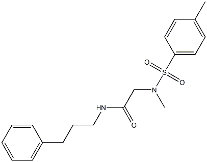 2-{methyl[(4-methylphenyl)sulfonyl]amino}-N-(3-phenylpropyl)acetamide Structure