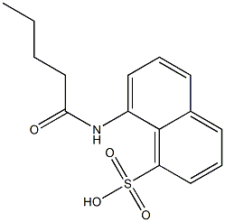 8-(pentanoylamino)-1-naphthalenesulfonic acid 구조식 이미지