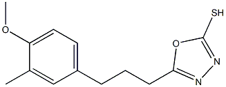 5-[3-(4-methoxy-3-methylphenyl)propyl]-1,3,4-oxadiazol-2-yl hydrosulfide 구조식 이미지