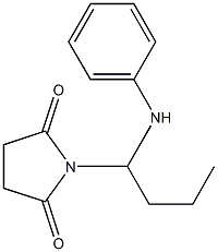 1-(1-anilinobutyl)-2,5-pyrrolidinedione Structure