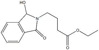 ethyl 4-(1-hydroxy-3-oxo-1,3-dihydro-2H-isoindol-2-yl)butanoate 구조식 이미지