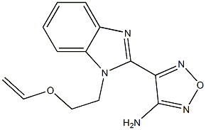 4-{1-[2-(vinyloxy)ethyl]-1H-benzimidazol-2-yl}-1,2,5-oxadiazol-3-amine 구조식 이미지
