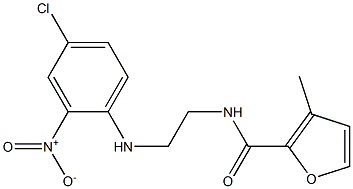 N-(2-{4-chloro-2-nitroanilino}ethyl)-3-methyl-2-furamide 구조식 이미지