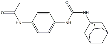 N-(4-{[(1-adamantylamino)carbonyl]amino}phenyl)acetamide Structure