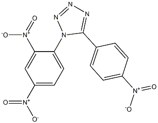 1-{2,4-bisnitrophenyl}-5-{4-nitrophenyl}-1H-tetraazole 구조식 이미지