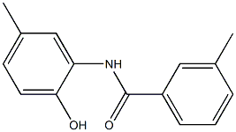 N-(2-hydroxy-5-methylphenyl)-3-methylbenzamide Structure
