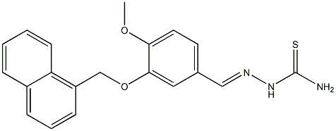 4-methoxy-3-(1-naphthylmethoxy)benzaldehyde thiosemicarbazone 구조식 이미지