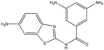 3,5-diamino-N-(6-amino-1,3-benzothiazol-2-yl)benzamide 구조식 이미지