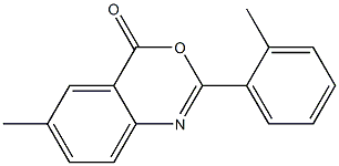 6-methyl-2-(2-methylphenyl)-4H-3,1-benzoxazin-4-one 구조식 이미지