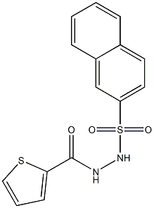 N'-(2-thienylcarbonyl)-2-naphthalenesulfonohydrazide Structure