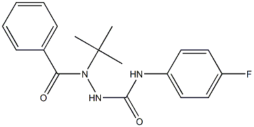 2-benzoyl-2-tert-butyl-N-(4-fluorophenyl)hydrazinecarboxamide 구조식 이미지