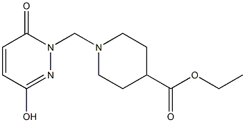 ethyl 1-[(3-hydroxy-6-oxo-1(6H)-pyridazinyl)methyl]-4-piperidinecarboxylate 구조식 이미지