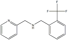 N-(2-pyridinylmethyl)-N-[2-(trifluoromethyl)benzyl]amine Structure