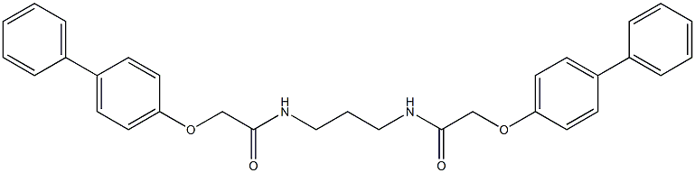 2-([1,1'-biphenyl]-4-yloxy)-N-(3-{[([1,1'-biphenyl]-4-yloxy)acetyl]amino}propyl)acetamide Structure