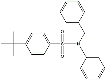 N-benzyl-4-tert-butyl-N-phenylbenzenesulfonamide 구조식 이미지