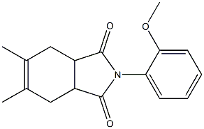 2-(2-methoxyphenyl)-5,6-dimethyl-3a,4,7,7a-tetrahydro-1H-isoindole-1,3(2H)-dione 구조식 이미지