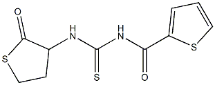 N-(2-oxotetrahydro-3-thienyl)-N'-(2-thienylcarbonyl)thiourea Structure