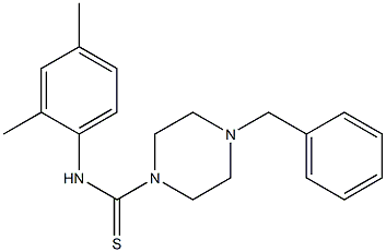 4-benzyl-N-(2,4-dimethylphenyl)-1-piperazinecarbothioamide 구조식 이미지