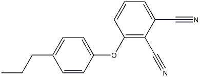 3-(4-propylphenoxy)phthalonitrile 구조식 이미지