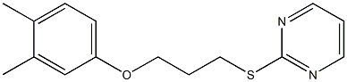 3,4-dimethylphenyl 3-(2-pyrimidinylsulfanyl)propyl ether Structure