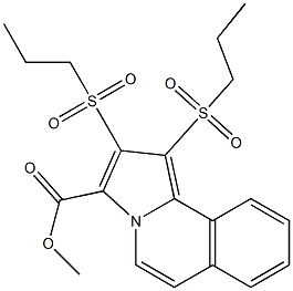methyl 1,2-bis(propylsulfonyl)pyrrolo[2,1-a]isoquinoline-3-carboxylate 구조식 이미지