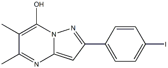 2-(4-iodophenyl)-5,6-dimethylpyrazolo[1,5-a]pyrimidin-7-ol 구조식 이미지