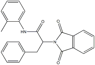 2-(1,3-dioxo-1,3-dihydro-2H-isoindol-2-yl)-N-(2-methylphenyl)-3-phenylpropanamide Structure