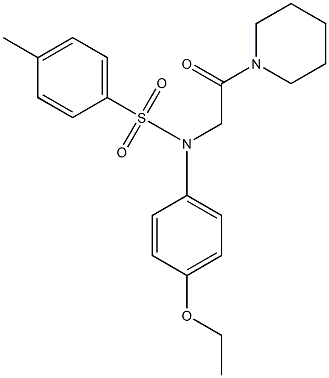 N-(4-ethoxyphenyl)-4-methyl-N-(2-oxo-2-piperidin-1-ylethyl)benzenesulfonamide Structure