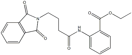 ethyl 2-{[4-(1,3-dioxo-1,3-dihydro-2H-isoindol-2-yl)butanoyl]amino}benzoate 구조식 이미지