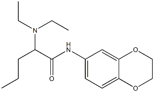 2-(diethylamino)-N-(2,3-dihydro-1,4-benzodioxin-6-yl)pentanamide Structure