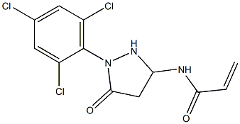 1-(2,4,6-Trichlorophenyl)-3-acryloylamino-5-pyrazolidone Structure