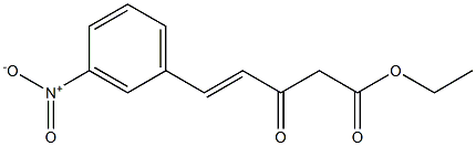 Ethyl (3-nitrophenylmethylene)acetoacetate Structure