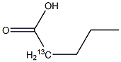 Pentanoic  acid-2-13C 구조식 이미지