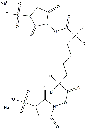 Suberic  acid-2,2,7,7-d4  bis  (3-sulfo-N-hydroxysuccinimide  ester)  disodium  salt Structure