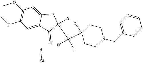 Donepezil-d4 HCl 구조식 이미지