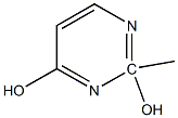 2,4-DIHYDROXY-2-METHYLPYRIMIDINE 구조식 이미지