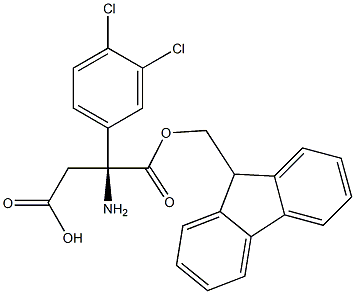 Fmoc-S-3-Amino-3-(3,4-dichloro-phenyl)-propionic acid 구조식 이미지
