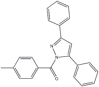 (3,5-diphenyl-1H-pyrazol-1-yl)(4-methylphenyl)methanone Structure