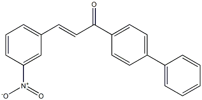 (E)-1-[1,1'-biphenyl]-4-yl-3-(3-nitrophenyl)-2-propen-1-one Structure