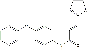 (E)-3-(2-furyl)-N-(4-phenoxyphenyl)-2-propenamide 구조식 이미지
