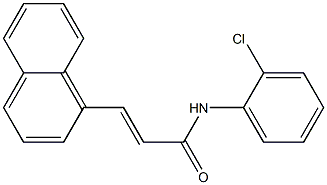 (E)-N-(2-chlorophenyl)-3-(1-naphthyl)-2-propenamide Structure