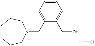 [2-(1-azepanylmethyl)phenyl]methanol hydrochloride Structure
