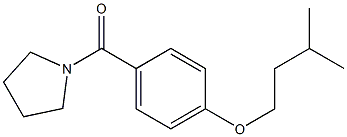 [4-(isopentyloxy)phenyl](1-pyrrolidinyl)methanone 구조식 이미지