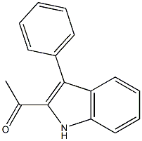 1-(3-phenyl-1H-indol-2-yl)-1-ethanone 구조식 이미지