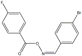 N-[(Z)-(4-bromophenyl)methylidene]-N-[(4-fluorobenzoyl)oxy]amine 구조식 이미지