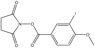 1-[(3-iodo-4-methoxybenzoyl)oxy]-2,5-pyrrolidinedione 구조식 이미지