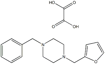 1-benzyl-4-(2-furylmethyl)piperazine oxalate Structure