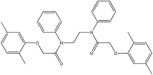 2-(2,5-dimethylphenoxy)-N-(2-{[2-(2,5-dimethylphenoxy)acetyl]anilino}ethyl)-N-phenylacetamide Structure